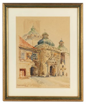 Irena Nowakowska-Acedańska (1906 Lwów - 1983 Gliwice), Kruchta Bazyliki w Częstochowie, 1958 r.