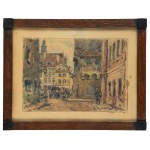 Tadeusz Cieślewski (1870 Warsaw-1956 there), View from Nowomiejska Street to the Old Town Square