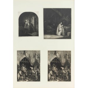 John Peter Norblin de la Gourdaine (1745 Misy- Faut- Yonne - 1830 Paris), Set of 4 co-framed prints, 1775-1786.