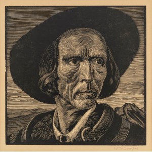 Władysław Skoczylas (1883 Wieliczka - 1934 Warschau), Kopf eines Dschunken, 1919.