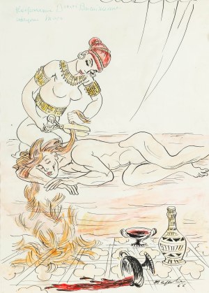 Maja Berezowska (1893 Baranowicze - 1978 Warszawa), Samson i Dalila, 1966 r.