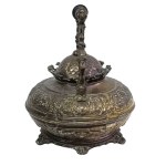 Silver-plated tea pot, Société de Choubersky, France, 19th century.