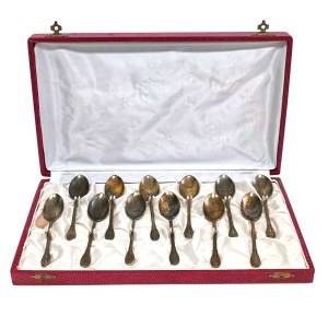 Satz versilberte Mokkalöffel