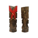 Pair of Aztec totems, Mexico