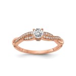 GOLD RING WITH NATURAL DIAMONDS - 1003 NAT 18K