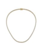 212/Y CLASSIC CLASSIC TENNIS-TYPE GOLD NECKLACE WITH LAB-GROWN DIAMONDS