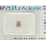 NATURAL POLISHED DIAMOND 0.42 FANCY PINK LIGHT PURPLE* - SI1 - AIG - F20413