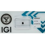 DIAMOND NATURAL POLISHED 0.17 NATURAL FANCY PURPLE BROWN INTENSE - I1 - IGI - EY40701-2