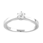 GOLD RING WITH LAB GROWN DIAMOND - 402 LG