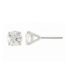 1.80 CT NATURAL DIAMOND GOLD EARRINGS - 808 MARTINI ROUND 14K NAT