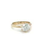 18K YELLOW GOLD RING WITH 2.00 CT NATURAL DIAMOND