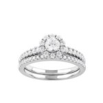 WHITE GOLD RING WITH LAB GROWN DIAMONDS - 423 LG