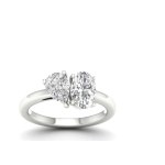 GOLD RING WITH TWO LABGROWN DIAMONDS - 476 LG