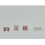 4 NATURAL POLISHED DIAMONDS 0.41 LIGHT PINK - I1 - 3 - AM20705-29