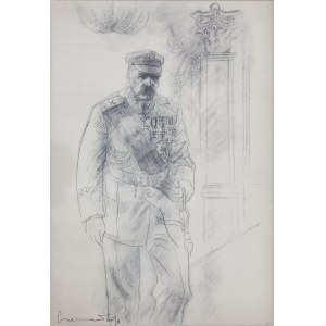 Zdzisław CZERMAŃSKI (1900-1970), W Paryżu, z teki Józef Piłsudski w 13 planszach, 1935