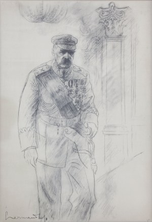 Zdzisław CZERMAŃSKI (1900-1970), W Paryżu, z teki Józef Piłsudski w 13 planszach, 1935