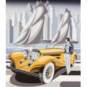 Tomasz Kostecki (ur. 1964), Kobieta i żółty Mercedes, 2025