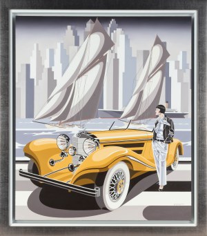 Tomasz Kostecki (ur. 1964), Kobieta i żółty Mercedes, 2025