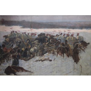 Wojciech KOSSAK (1856-1942), Fragment of the Berezina panorama, ca. 1896