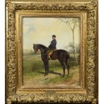 Juliusz KOSSAK (1824-1899), Portrait of a man on horseback