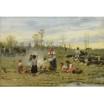 Antoni KOZAKIEWICZ (1841-1929), Baking potatoes