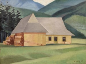 Karol HILLER (1891-1939), Pejzaż z Zakopanego (Bacówka), 1927