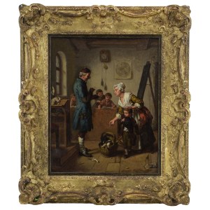 Leopold LOEFFLER (1827-1898), Nowy uczeń, 1858