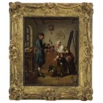 Leopold LOEFFLER (1827-1898), Nowy uczeń, 1858