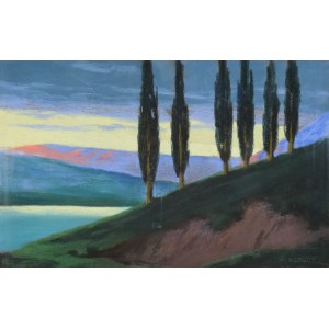 Wojciech BETLEY (1867- ca.1920), Italian Landscape, 1900