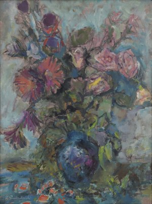 Zdzisław PRZEBINDOWSKI (1902-1986), Kwiaty w wazonie