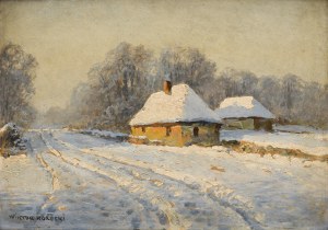 Wiktor KORECKI (1890-1980), Chaty zimą
