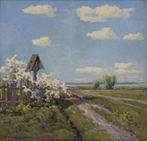 Wiktor KORECKI (1890-1980), Kapliczka przy polnej drodze