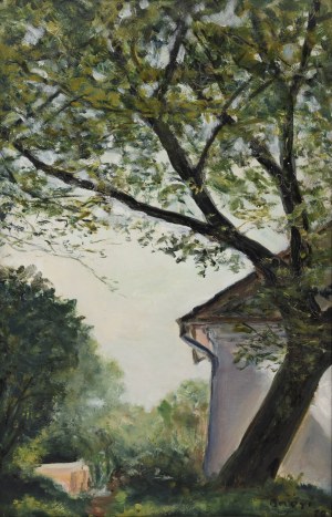 Irena WEISSOWA ANERI (1888-1981), Pejzaż z drzewem, 1970