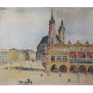 Ignacy PINKAS (1888-1935), Rynek w Krakowie