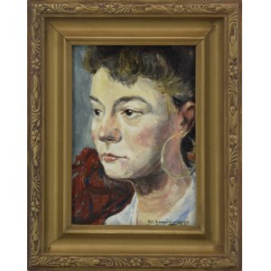 Stanisław SAWICZEWSKI (1866-1943), Portret dziewczyny