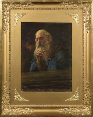 Zygmunt PAPIESKI (1852-1938), Modlący się mnich