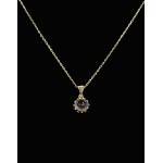 Pendant with sapphire