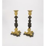 A pair of candlesticks