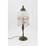 Boudoir lamp with the figure of a woman