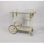 Hollywood Regency style cart bar