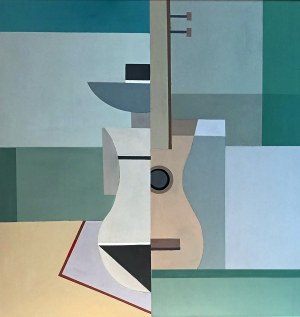 Jan Pływacz, Kobieta w kapeluszu i gitara, 2024