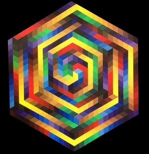 Victor Vasarely, Hat-B, 1972