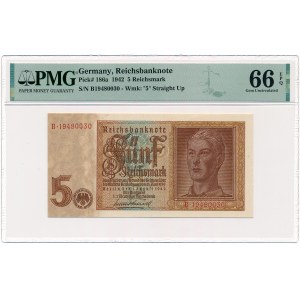 Germany - 5 Reichsmark 1942 * P186a