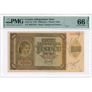 Croatia - 1000 Kuna 1941 * P4