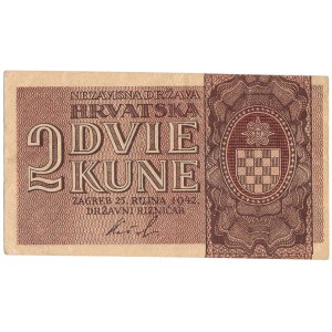 Croatia - 2 Kune 1942 * P8b