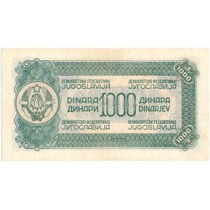 Jugosławia - 1000 Dinara 1944 * P55b