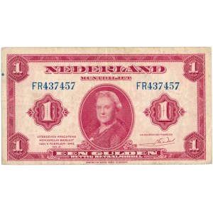 Holandia - 1 Gulden 1943 (1944) * P64 * Rząd Emigracyjny