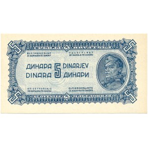 Jugoslavia - 5 Dinara 1944 * P49a