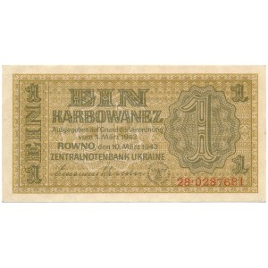 Ukraine - 1 Karbowanez 1942 * P49