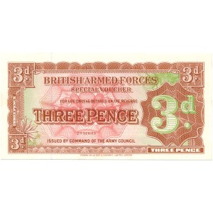 British Armed Forces - 3 Pence ND/1948 * PM16a * włókno